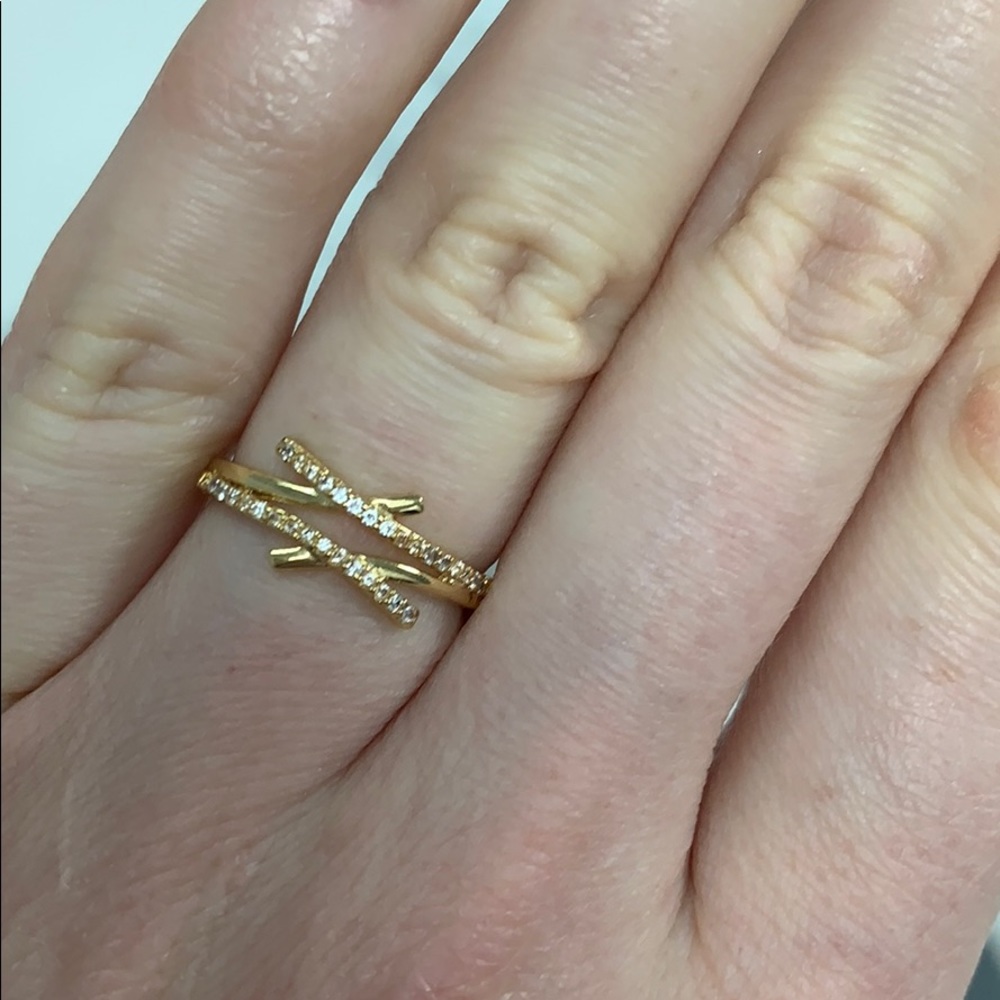 Costume Jewelry Criss Cross Ring